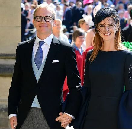 Sara Rafferty and Santtu Seppala at Meghan Markle Wedding